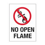 No Open Flame 10" x 14" Sign